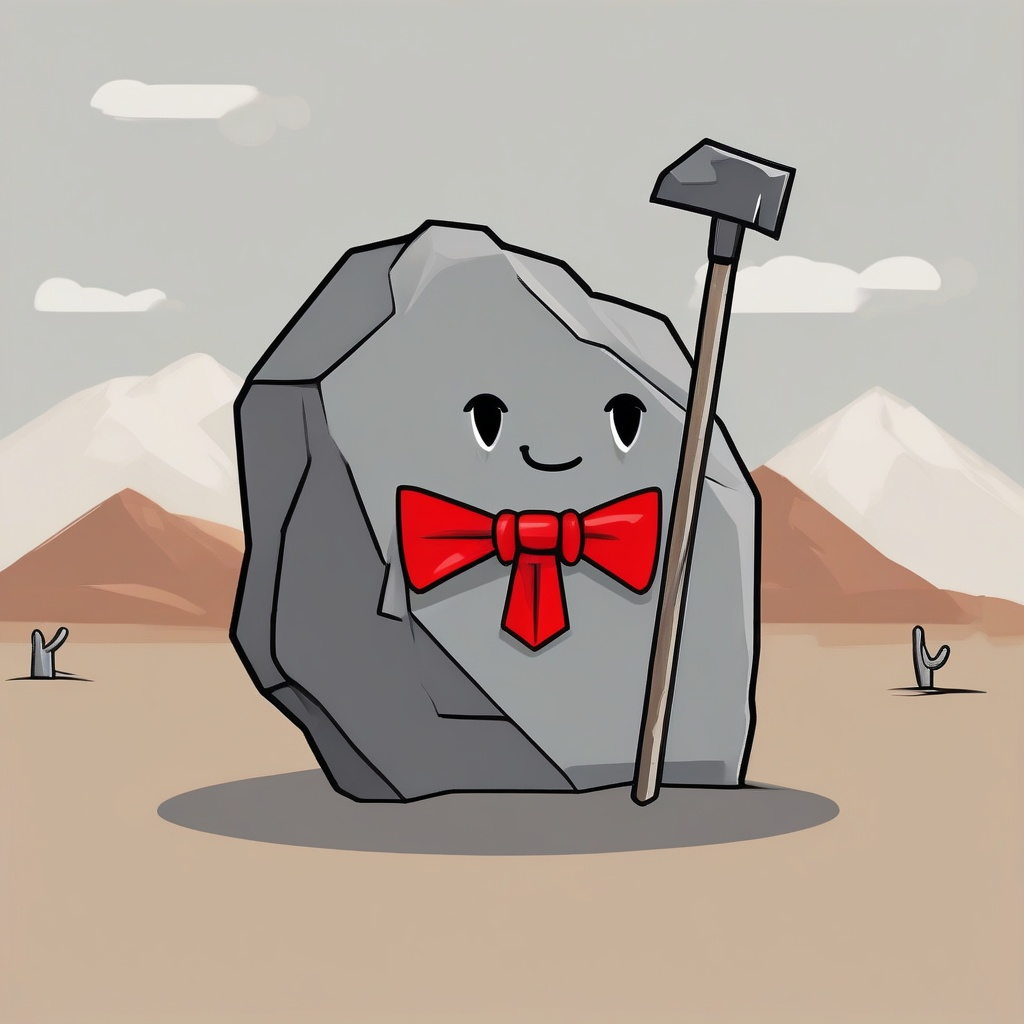 Tiny Pickaxe Bow Tie #15