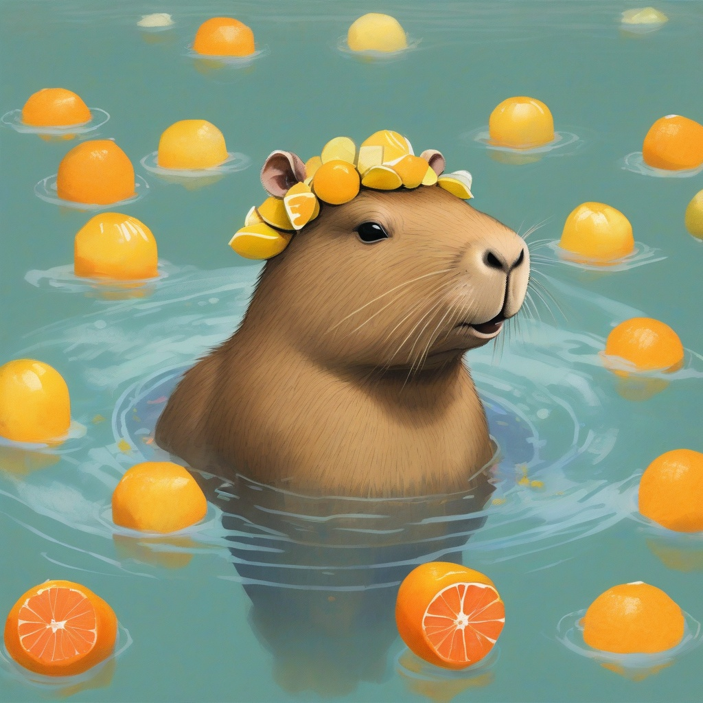 Citrus Garland Baby Capy #41